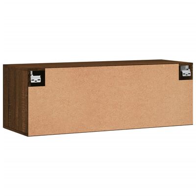 vidaXL Dulap de perete, stejar maro, 100x36,5x35 cm, lemn prelucrat