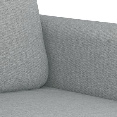vidaXL Set de canapele cu perne, 2 piese, gri deschis, material textil