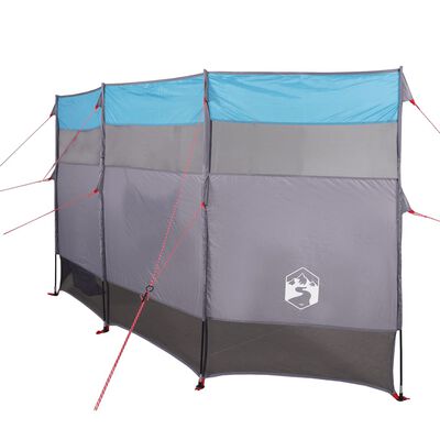 vidaXL Paravan de camping, albastru, 366x152x152 cm, impermeabil