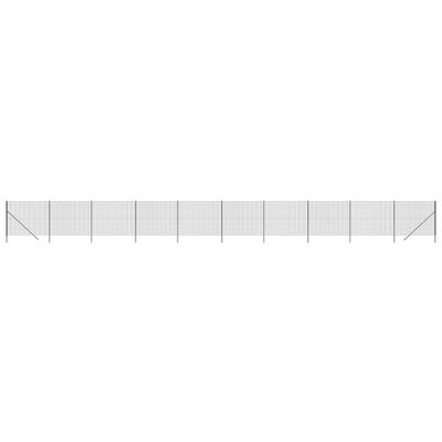 vidaXL Gard plasă de sârmă, antracit, 1,4x25 m, oțel galvanizat