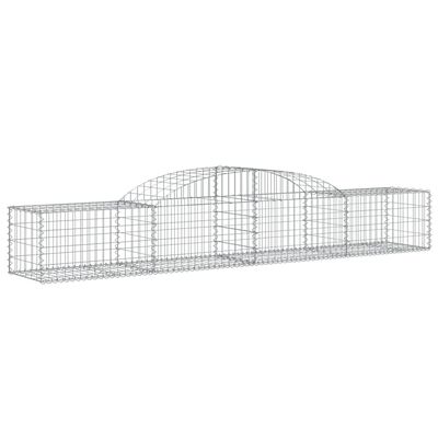 vidaXL Coșuri gabion arcuite, 20 buc., 300x50x40/60cm, fier galvanizat