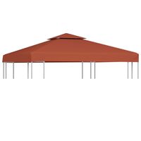 vidaXL Acoperiș de pavilion, 2 niveluri, cărămiziu, 3x3 m, 310 g/m²