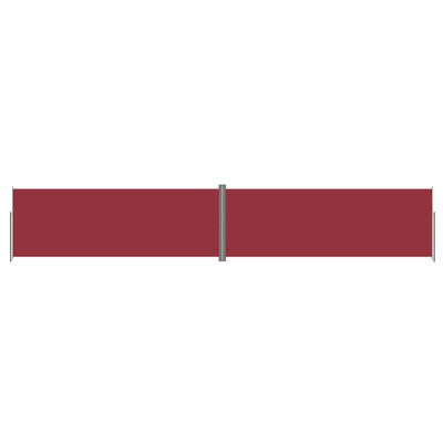 vidaXL Copertină laterală retractabilă, roșu, 220x1200 cm