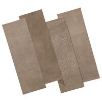 WallArt Plăci tip piele "Stubbs", 16 buc., gri taupe fumuriu