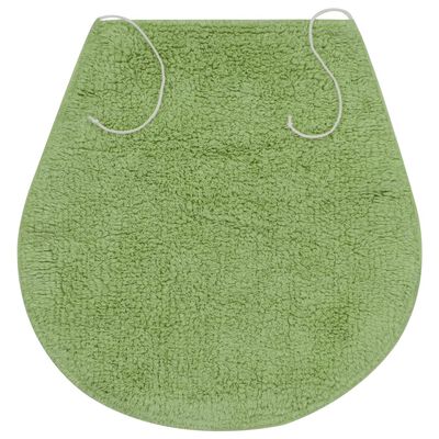 vidaXL Set covorașe baie, 3 piese, verde, textil