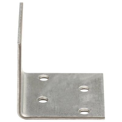 vidaXL Suporturi unghiulare 100 buc. 2 mm 40x40x40 mm oțel galvanizat