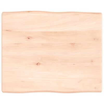 vidaXL Blat masă 60x50x(2-4) cm lemn stejar netratat contur organic