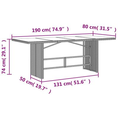 vidaXL Set mobilier de grădină cu perne, 7 piese, negru, poliratan