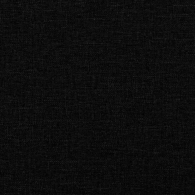 vidaXL Cadru de pat cu lumini LED, negru, 120x200 cm, textil