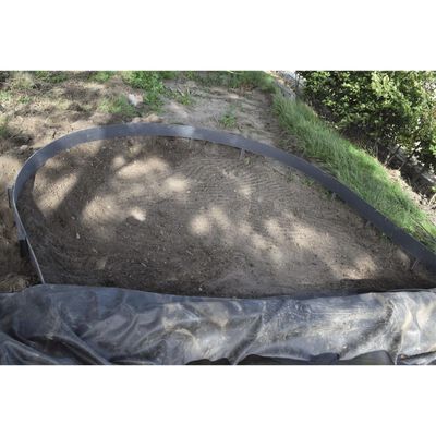 Ubbink Borduri de grădină, negru, 14cmx15m, 7mm