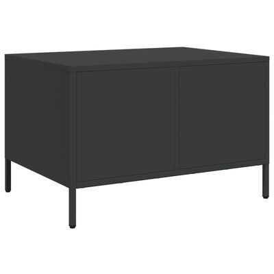 vidaXL Dulap TV, negru, 68x50x43,5 cm, oțel laminat la rece