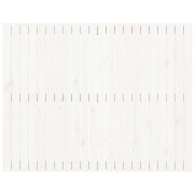 vidaXL Tăblie de pat pentru perete, alb, 140x3x110 cm, lemn masiv pin