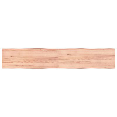 vidaXL Blat masă, 220x40x(2-6) cm, maro, lemn tratat contur organic