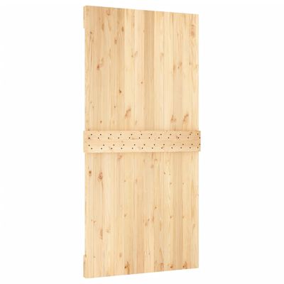 vidaXL Ușă glisantă cu set feronerie, 100x210 cm, lemn masiv de pin