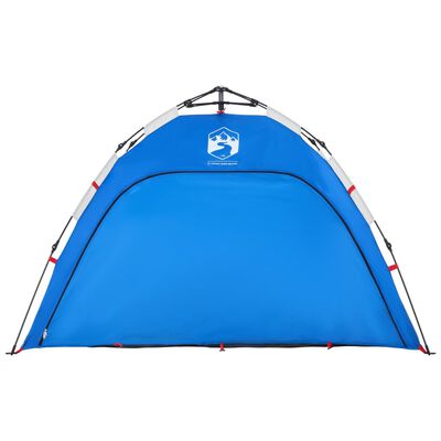 vidaXL Cort camping 2 persoane albastru azur impermeabil setare rapidă