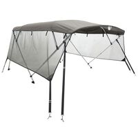 vidaXL Parasolar Bimini 3 arcuri pereți din plasă 183x(137-152)x137 cm