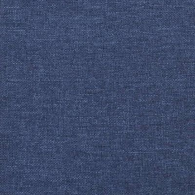 vidaXL Taburet, albastru, 60x60x36 cm, material textil și piele eco
