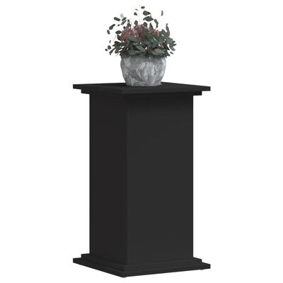 vidaXL Suport de plante, negru, 33x33x60 cm, lemn prelucrat