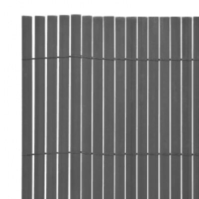 vidaXL Gard pentru grădină cu 2 fețe, gri, 110x400 cm