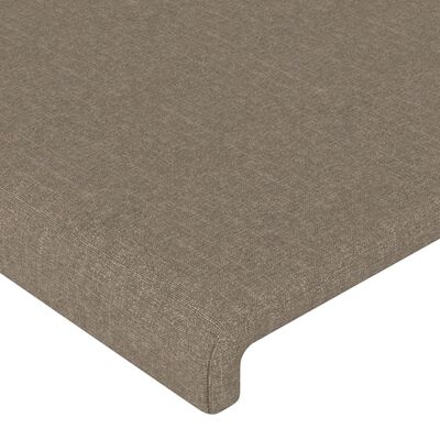 vidaXL Tăblii de pat, 2 buc, gri taupe, 100x5x78/88 cm, textil