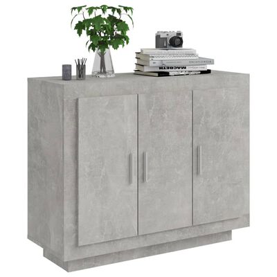 vidaXL Dulap, gri beton, 92x35x75 cm, lemn compozit