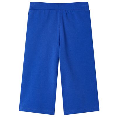 Pantaloni pentru copii cu picioare largi, albastru cobalt, 92