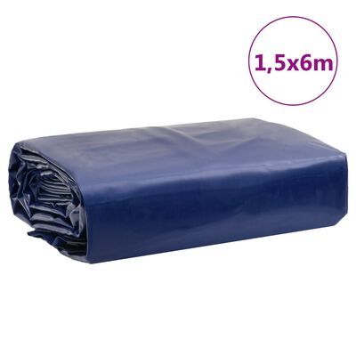 vidaXL Prelată, albastru, 1,5x6 m, 650 g/m²