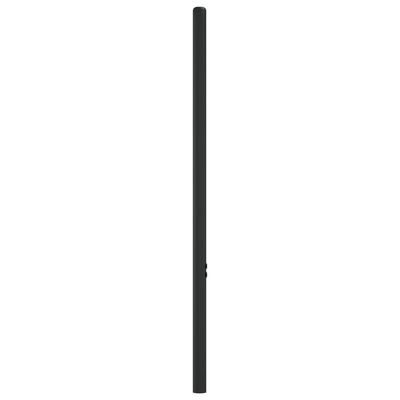 vidaXL Tăblie de pat metalică, negru, 75 cm