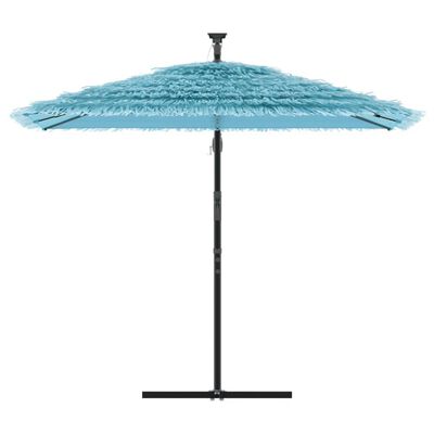 vidaXL Umbrelă soare de grădină stâlp din oțel, albastru 246x246x230cm