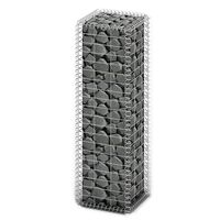 vidaXL Coș gabion cu capace, sârmă galvanizată, 100 x 30 x 30 cm