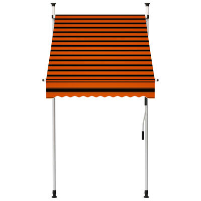 vidaXL Copertină retractabilă, crem, 250x150 cm, țesătură și oțel