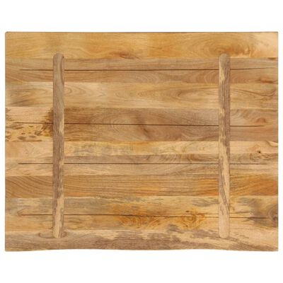 vidaXL Blat de masă margine naturală, 100x80x2,5 cm, lemn masiv mango