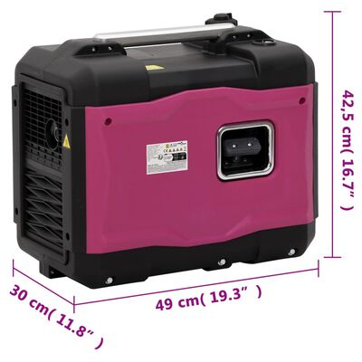 vidaXL Generator portabil pe benzină 2900 W, în 4 timpi