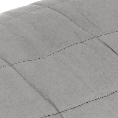 vidaXL Pătură cu greutăți, gri, 200x225 cm, 9 kg, material textil