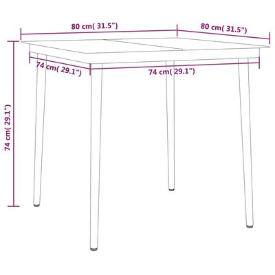 vidaXL Set de mobilier pentru grădină, 5 piese, antracit