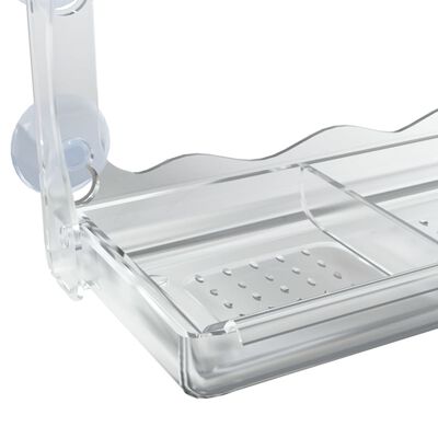 vidaXL Hrănitoare păsări pentru fereastră 2 buc. 30x12x15 cm acril