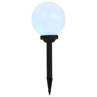 vidaXL Lămpi solare de exterior cu LED, 3 buc, 20 cm, RGB, sferic