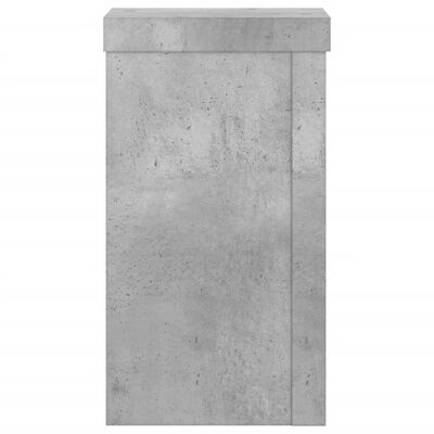 vidaXL Suport de plante, 2 buc., gri beton, 10x10x18 cm lemn prelucrat