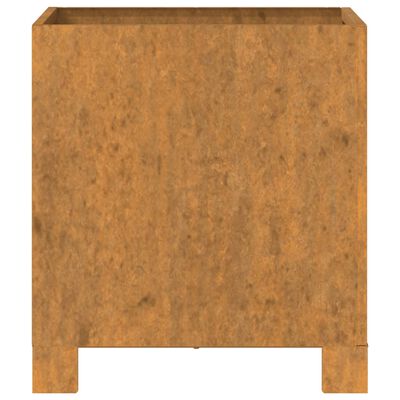 vidaXL Jardinieră cu picioare, 2 buc, ruginiu, 32x30x33cm, oțel corten