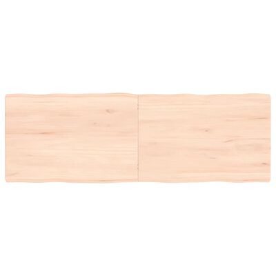 vidaXL Blat masă 120x40x(2-4) cm lemn stejar netratat contur organic