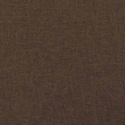 vidaXL Pat box spring cu saltea, maro închis, 120x190 cm, textil