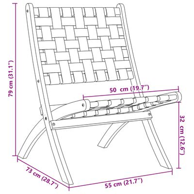 vidaXL Scaune de grădină pliante 2 buc. negru lemn masiv acacia/textil