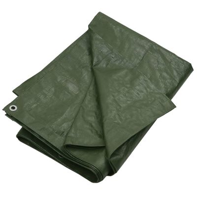 vidaXL Prelată 180 g/m², verde, 6x12 m, HDPE