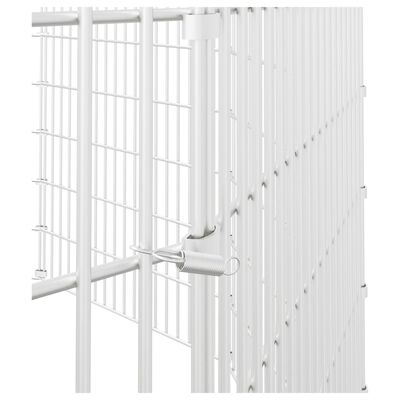 vidaXL Adăpost pentru animale cu 12 panouri, 54x100 cm fier galvanizat