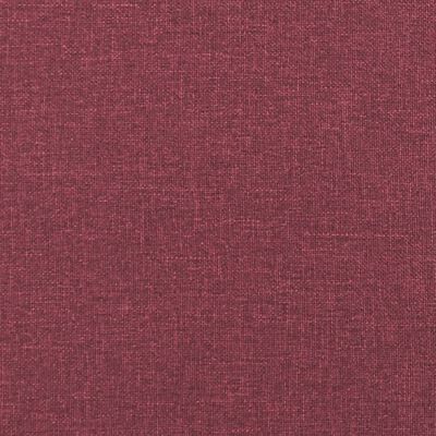 vidaXL Canapea extensibilă 2 în 1, bordo, 112x174x55 cm, textil