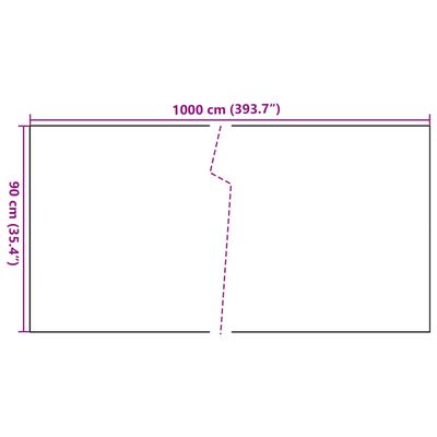 vidaXL Paravan pentru balcon, maro și negru, 1000x90 cm, poliratan