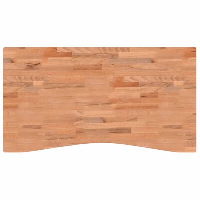 vidaXL Blat de birou, 110x(55-60)x1,5 cm, lemn masiv de fag