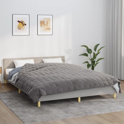 vidaXL Pătură anti-stres, gri, 220x240 cm, 11 kg, material textil