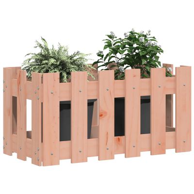 vidaXL Jardinieră grădină design gard, 60x30x30 cm, lemn masiv douglas