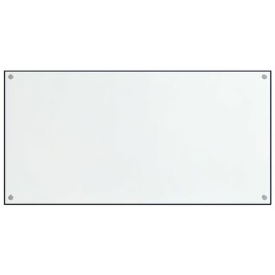 vidaXL Panou antistropi bucătărie 2 buc. transparent 80x50 cm sticlă